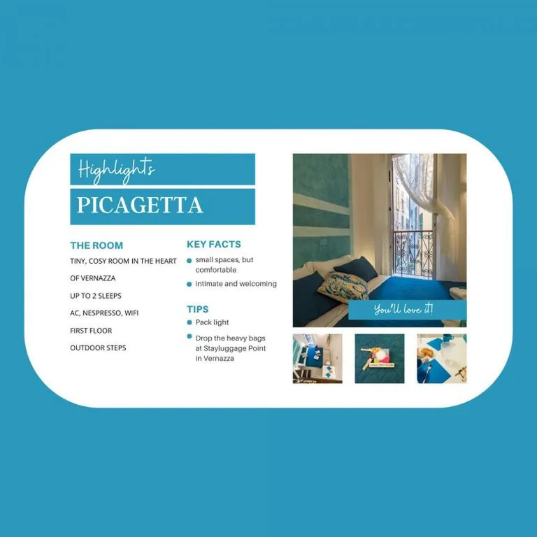 One-Bedroom Apartment — Picagetta Tiny Room with AC
