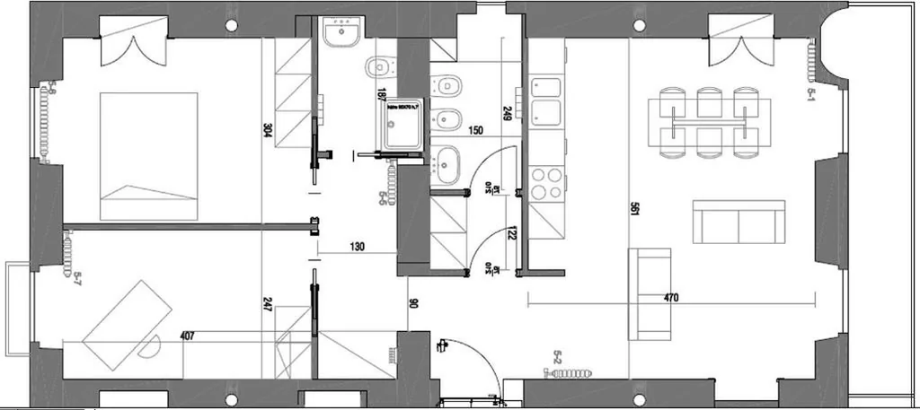 Appartamento con 2 Camere da Letto — Piazza Vittorio Suites