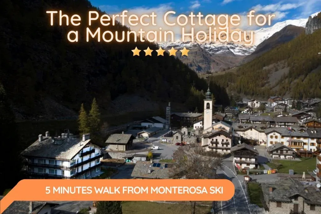 Appartamento con Vista Montagna — 5 Minutes from Monterosa Ski, Small Cottage