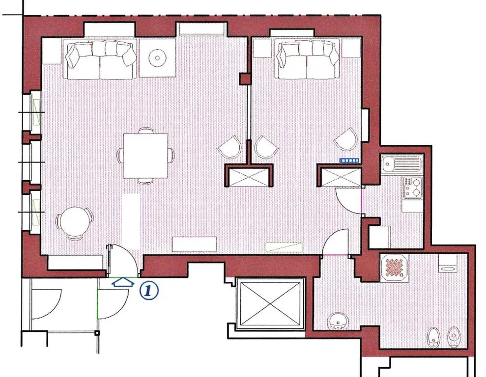 Appartamento Monolocale — R.T.A. Hotel Monte Rosa