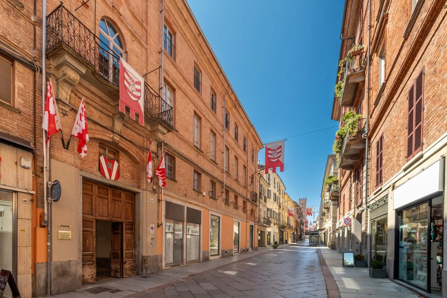 Il centro storico di Asti con le torri medievali