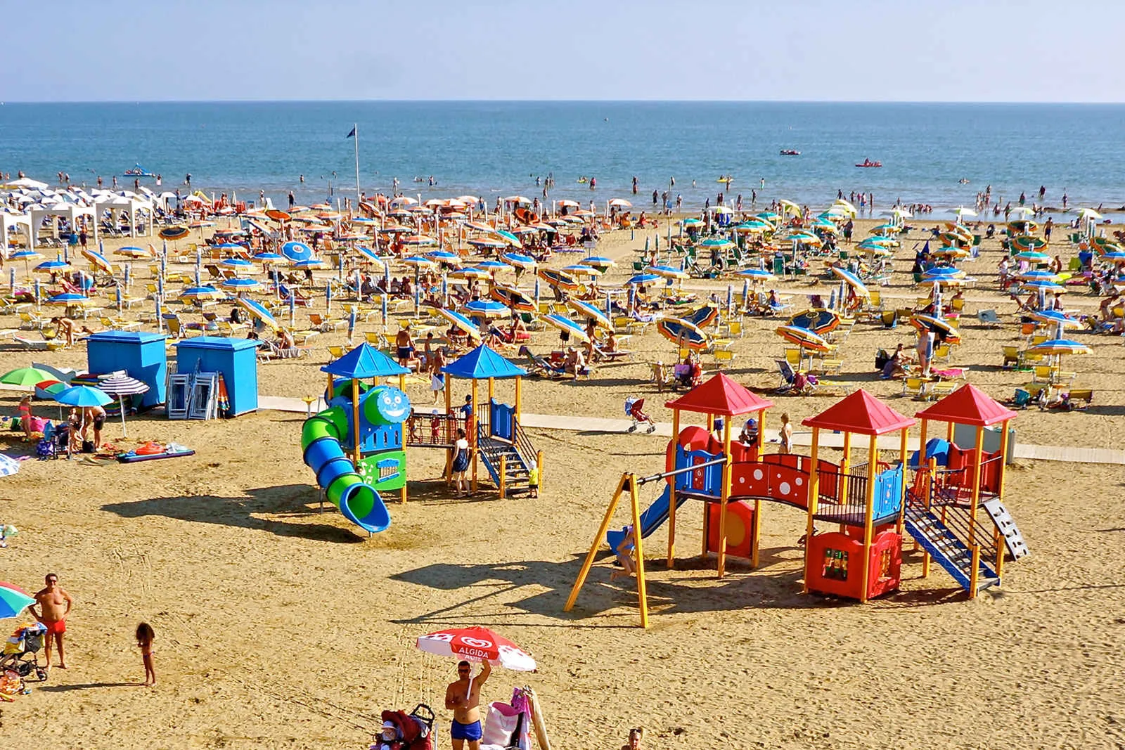 La spiaggia attrezzata di Bibione