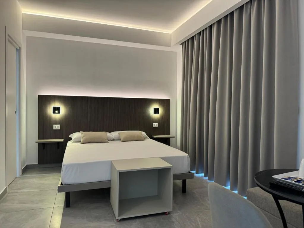 Double Room with Balcony (2 Adults + 1 Child) — Villa Mimosa Florital – Free Private Parking On site & in Tropea