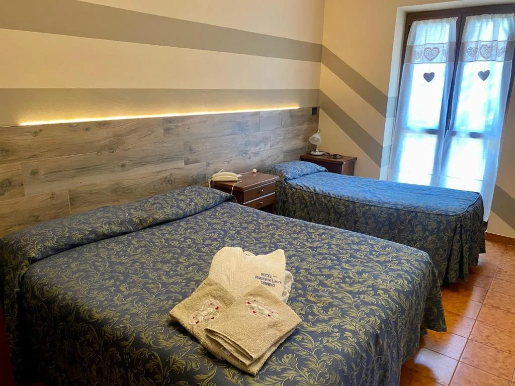 Camera Doppia con Letti Singoli con Doccia — Hotel Ristorante Ligure