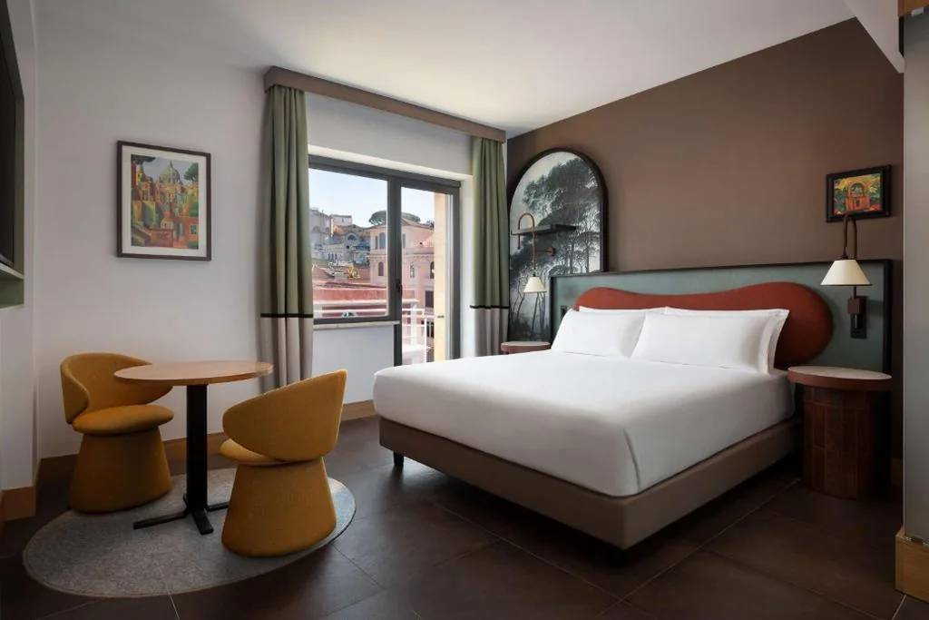 Deluxe King Room with Balcony or Terrace — The Spring House Hotel Rome Vatican, Tapestry Collection Hilton