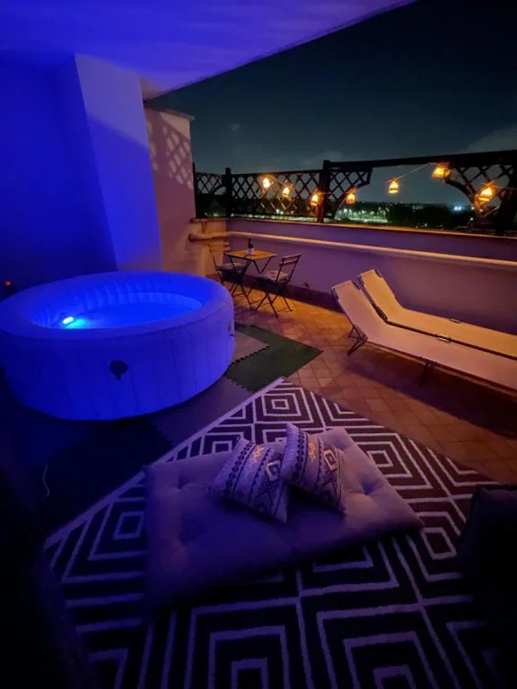 Double Room with Terrace — Vita lenta terrazza Roma Garbatella