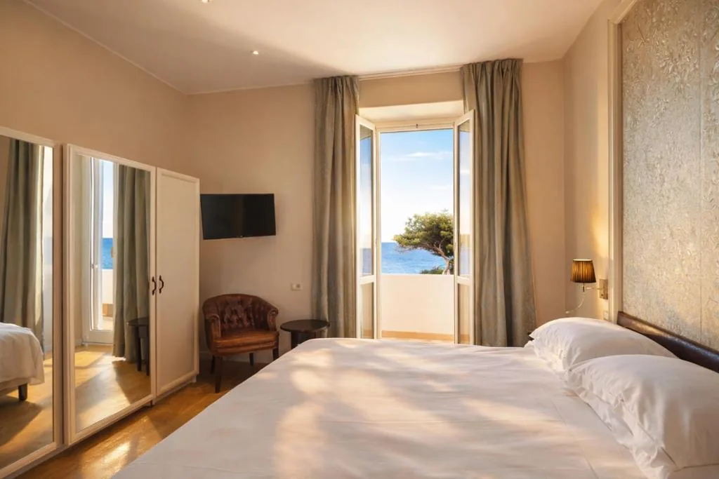 Camera Matrimoniale Deluxe con Vista Mare - 1°-2° Piano — LVG Hotel Collection – Grand Hotel Mediterranee