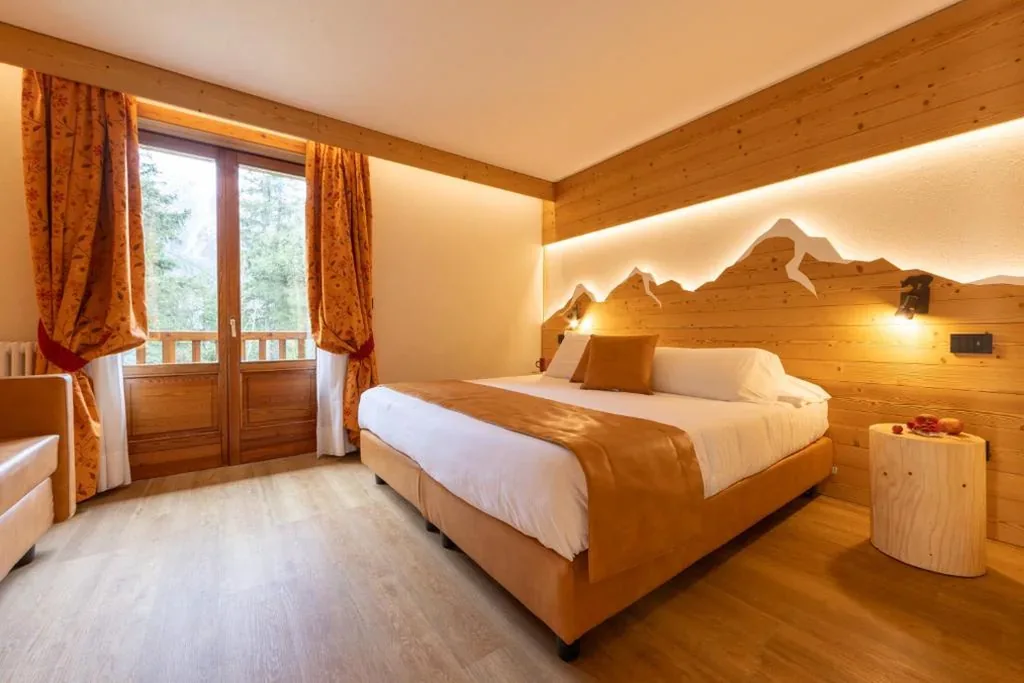 Camera Matrimoniale/Doppia con Letti Singoli con Vista Giardino — Hotel Petit Tournalin