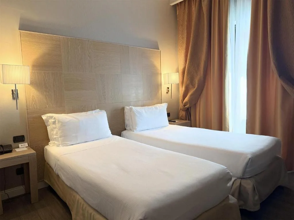 Standard Double Room with Single Beds — Best Western Hotel Rome Airport