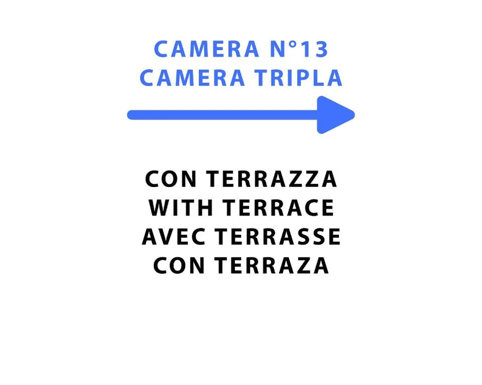 Camera Tripla con Terrazza — I Tibei Affittacamere