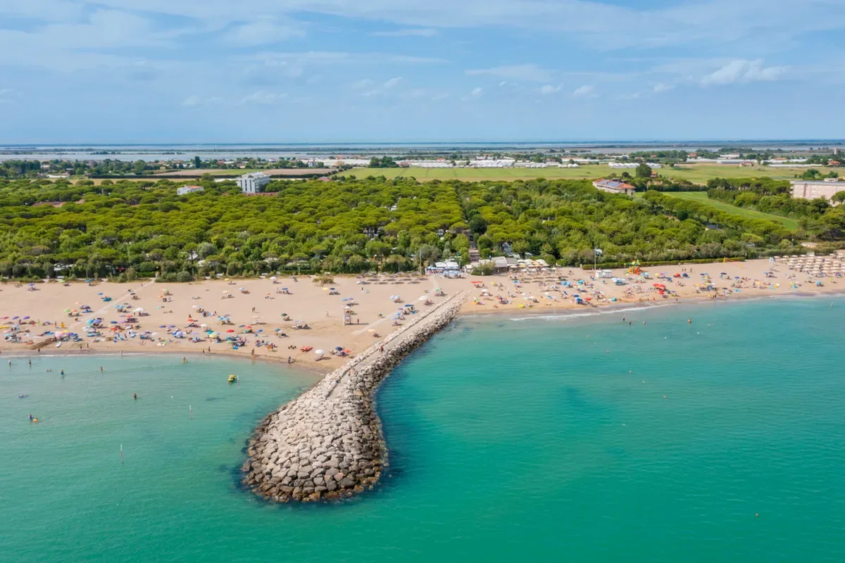La spiaggia e i campeggi di Cavallino-Treporti