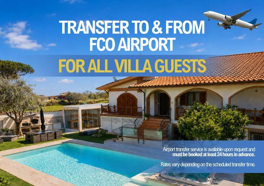HeySuite Villa – Luxury House Fiumicino – navetta FCO gratuita