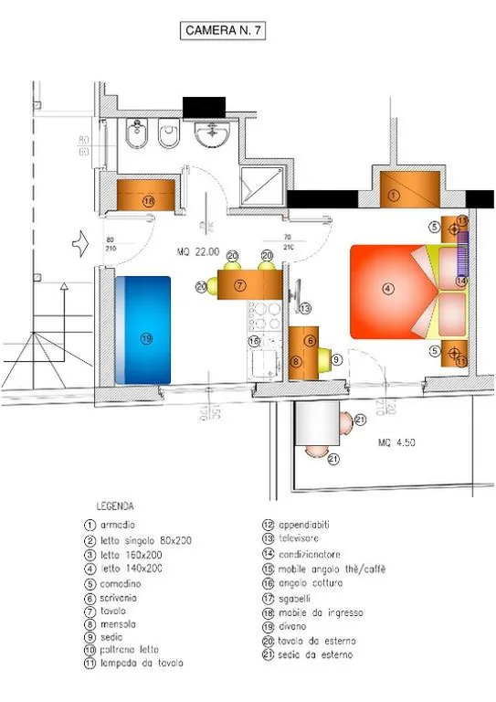 Appartamento con 1 Camera da Letto — Casa Livio – Rooms and studios