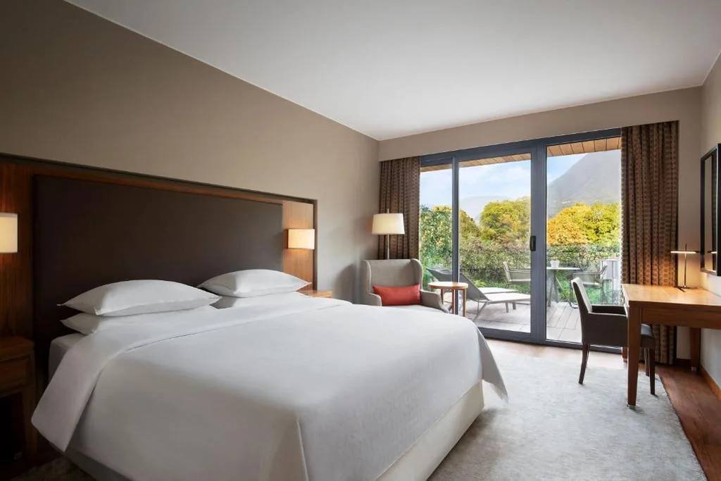 King Deluxe Room with Balcony — Sheraton Lake Como Hotel