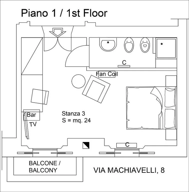 Camera Matrimoniale — Casa Calicantus