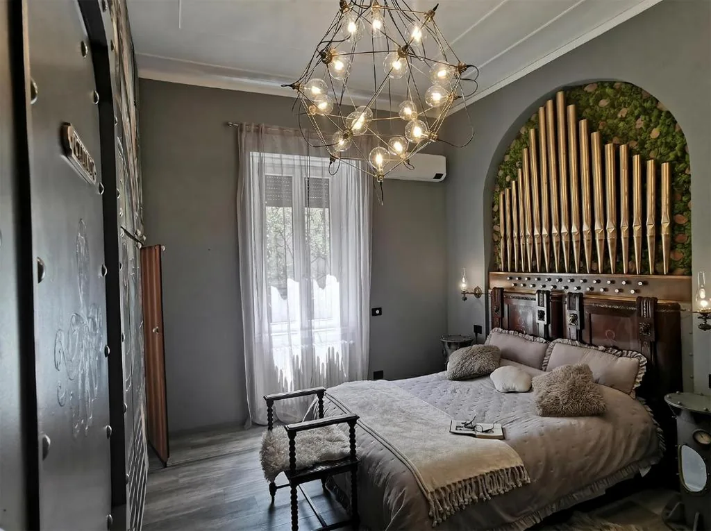 Double Room with Patio — The Kraken Inn – Steampunk Boutique B&B in Bergamo