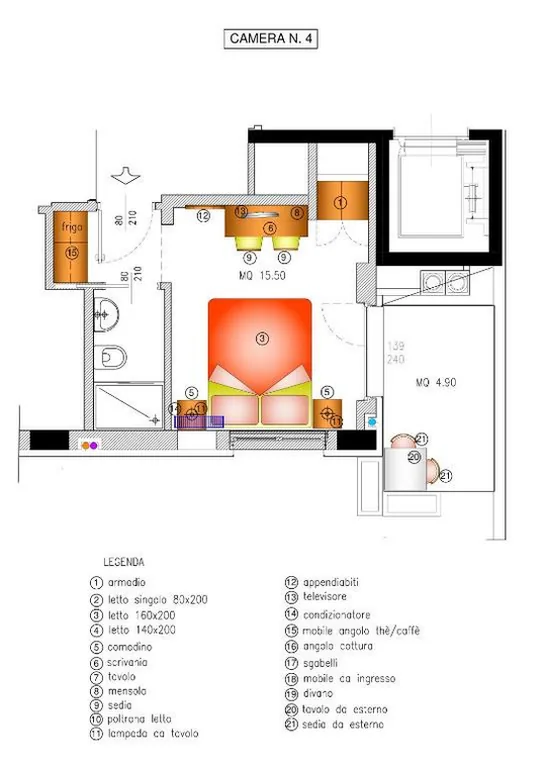 Camera Matrimoniale Deluxe con Balcone — Casa Livio – Rooms and studios