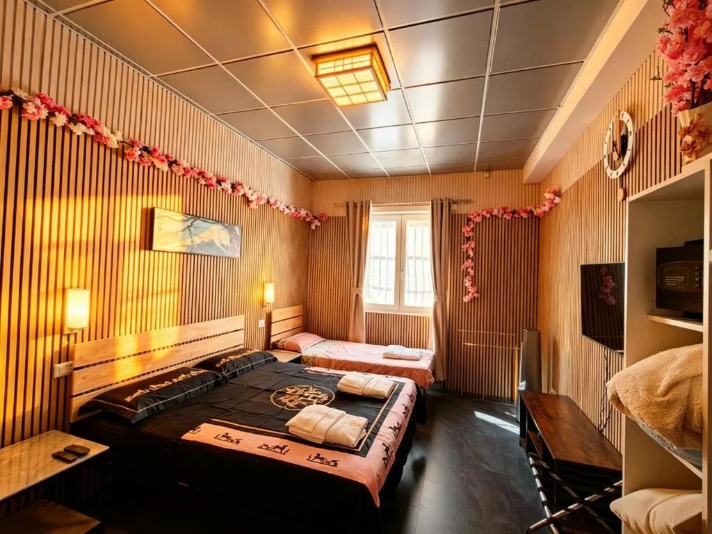 Double/Twin Room with Shared Bathroom — BED & BREAKFAST SAKURA