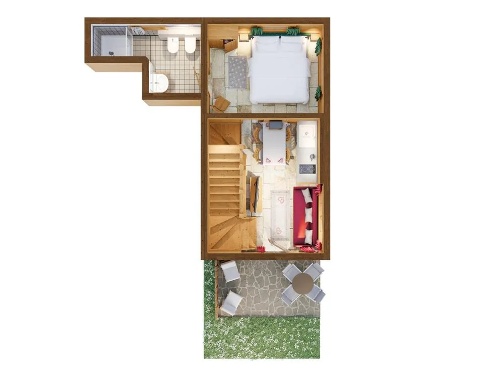 Chalet Romantico (2 Adulti) — Park Chalet Village