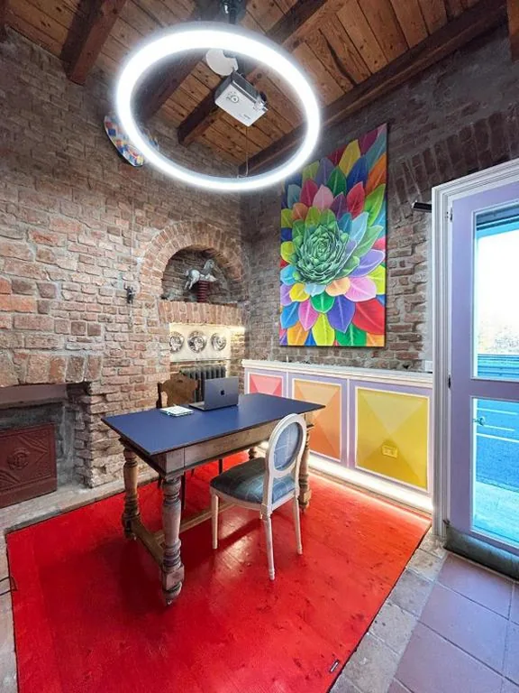 Studio with Garden View — suite with terrace and loft with garden in Milan naviglio pavese