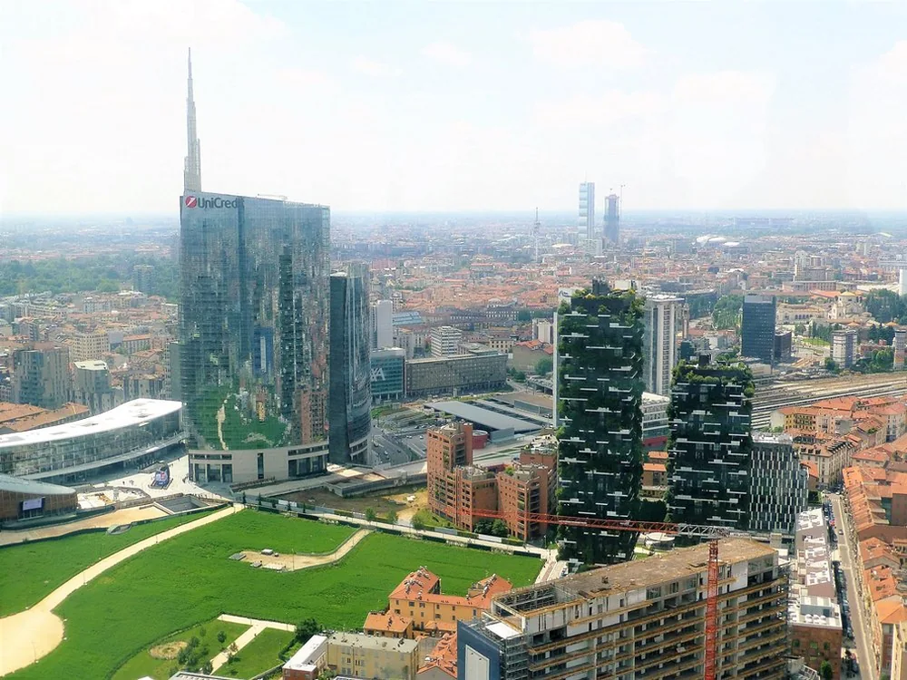 I grattacieli di Porta Nuova e il Bosco Verticale a Milano