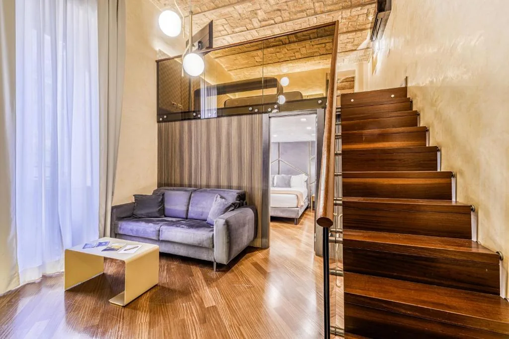 King Suite on 2 Levels — Home at Rome Luxury Navona Suites