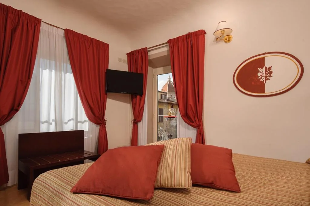 Deluxe Double Room with Balcony — Hotel Cardinal of Florence – recommended for ages 25 to 55