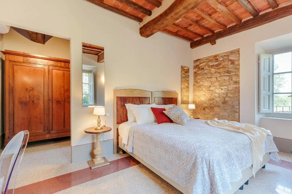 Camera Matrimoniale/Doppia con Letti Singoli con Bagno Privato — Antica Pergola di San Giusto
