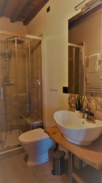 Camera Matrimoniale/Doppia con Letti Singoli con Bagno — Il Tiglio Jacuzzi&Sauna