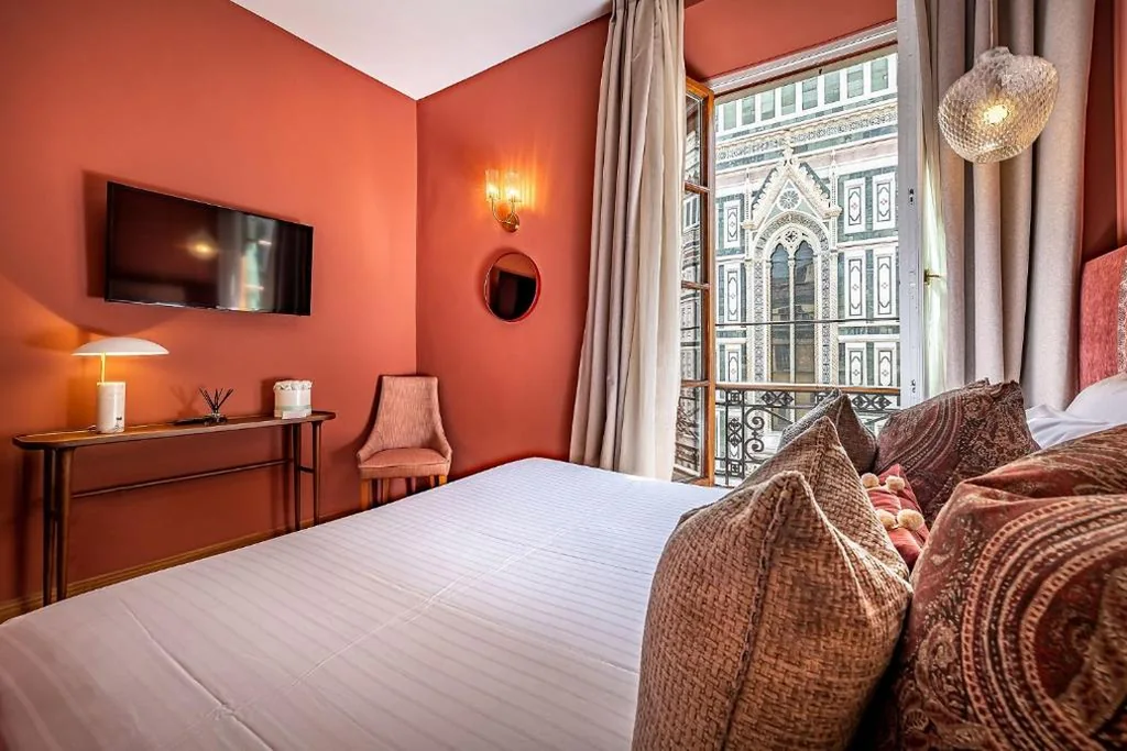 Camera Superior Matrimoniale/Doppia con Letti Singoli con Vista — Hotel Duomo Firenze