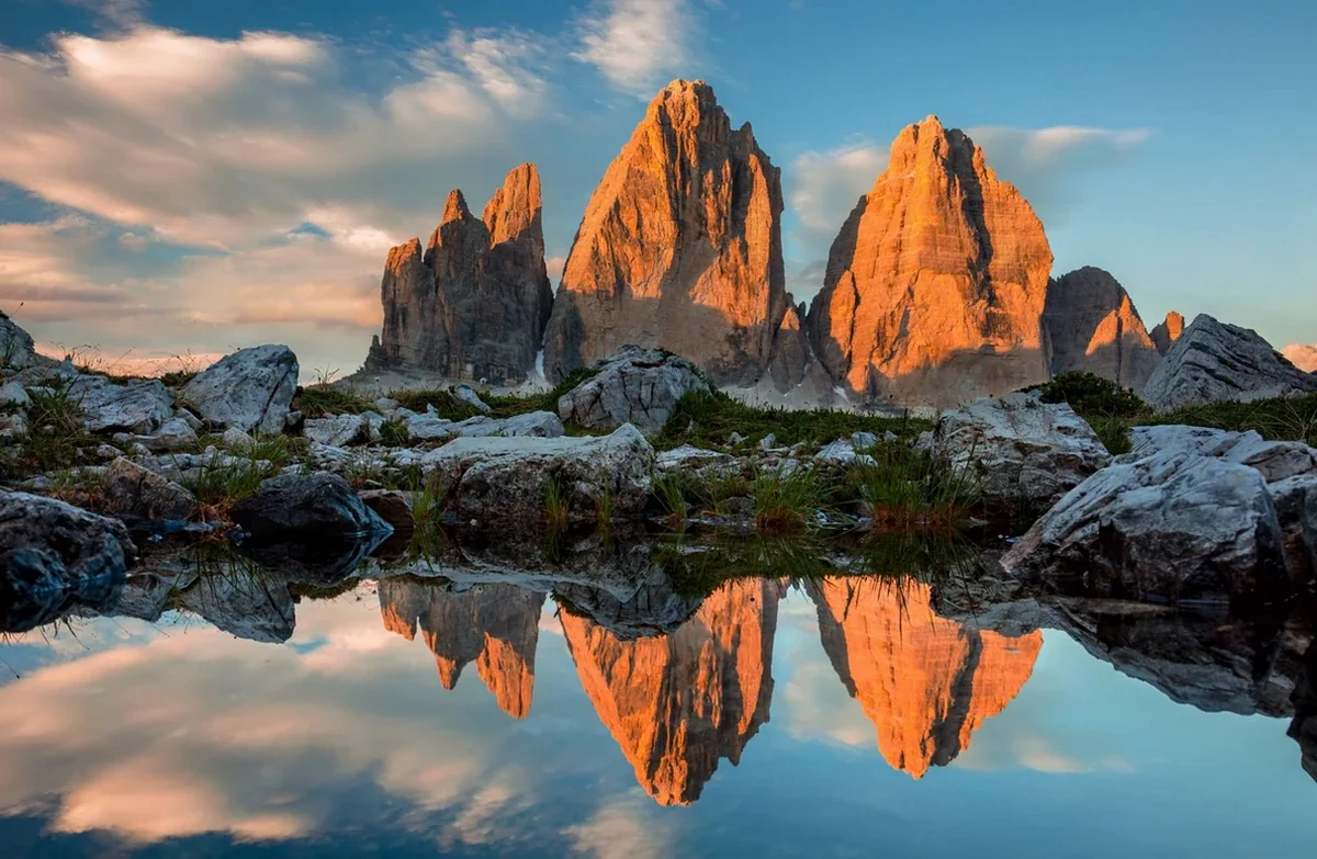 Le Tre Cime di Lavaredo d'estate
