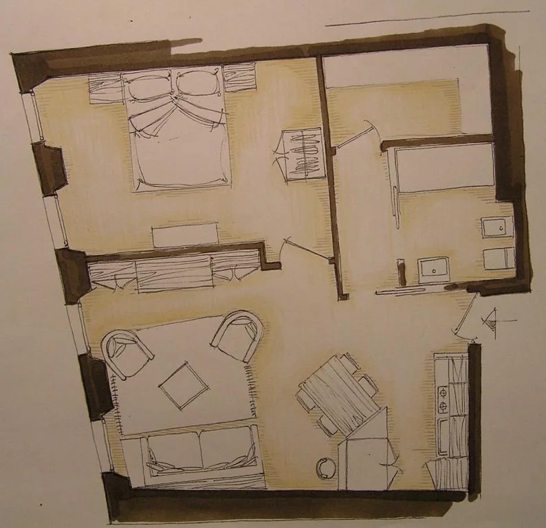 Appartamento con 1 Camera da Letto — Appartamenti LEON D’ORO