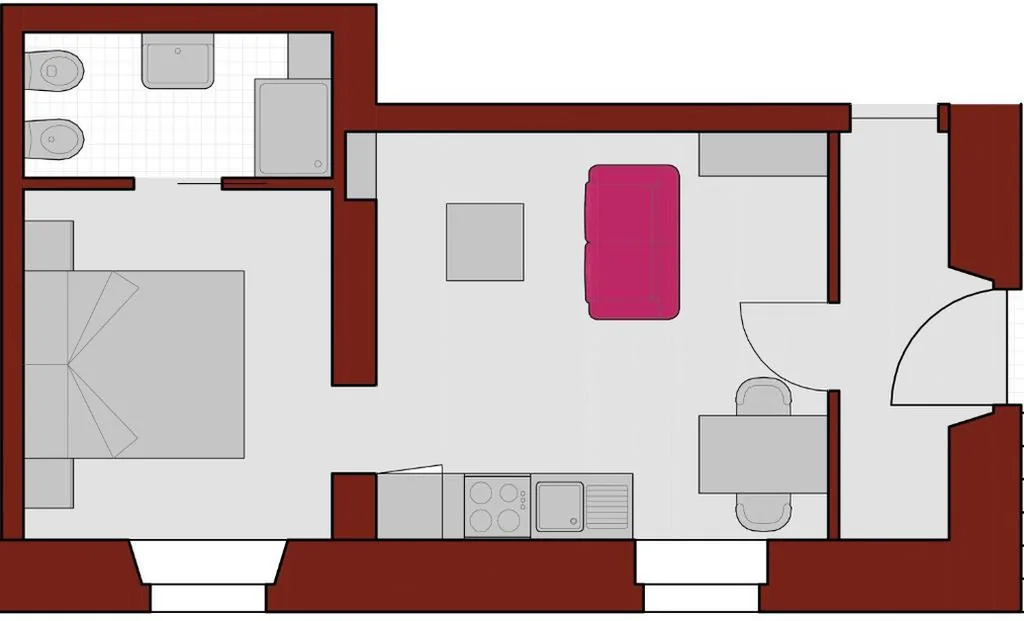 Appartamento con 1 Camera da Letto — Villa Angelica