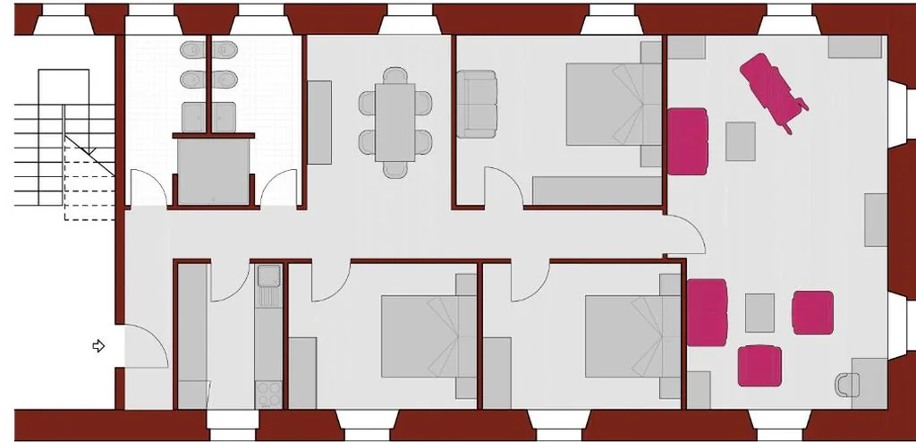 Appartamento con 3 Camere da Letto — Villa Angelica