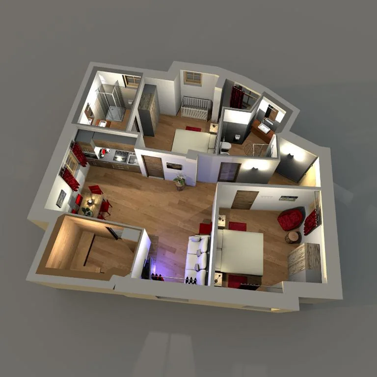 Appartamento Familiare con 2 Camere da Letto — Alpinia