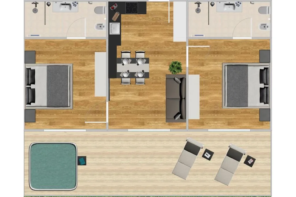 Appartamento Superior con Idromassaggio e Terrazza — K1 Mountain Chalet – Luxury Apartements