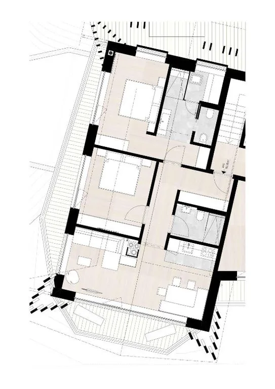 Superior Apartment with Sauna — Residence Chalet L’Salvan