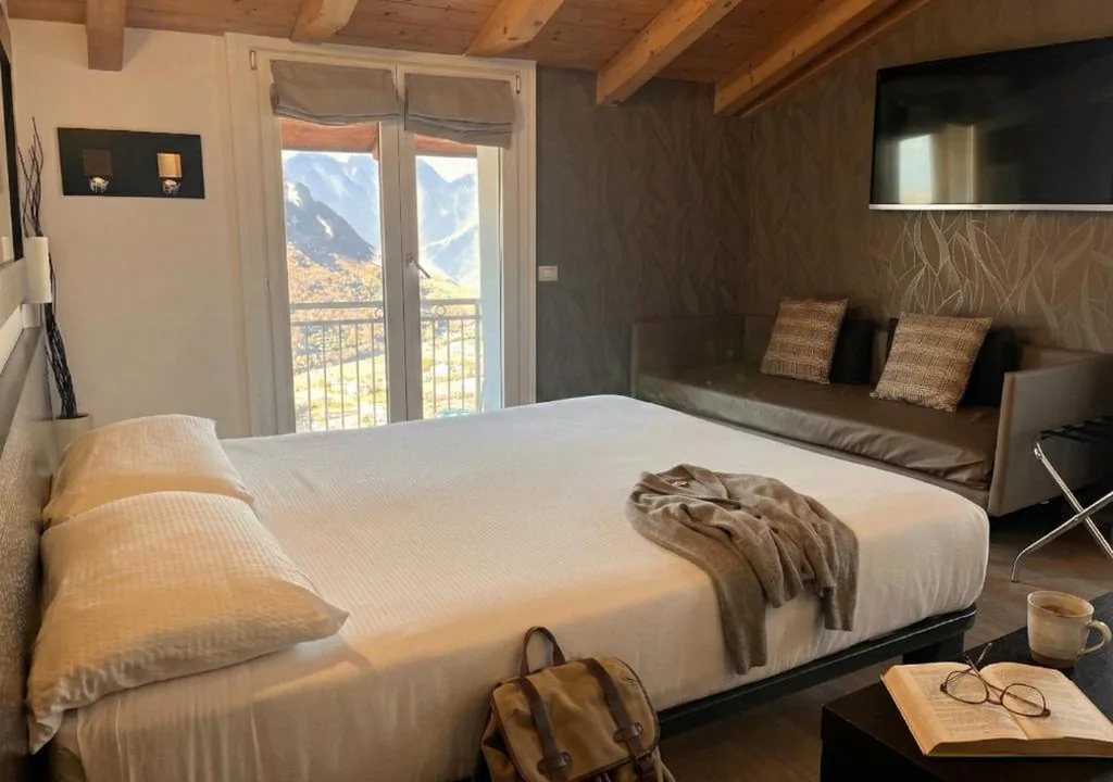 Camera Deluxe con Balcone Vista Lago — Hotel Isola Verde