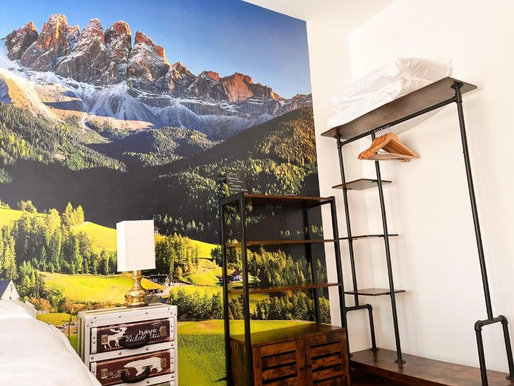 Camera Matrimoniale con Bagno e Vista Montagne — Guesthouse Rosengarten
