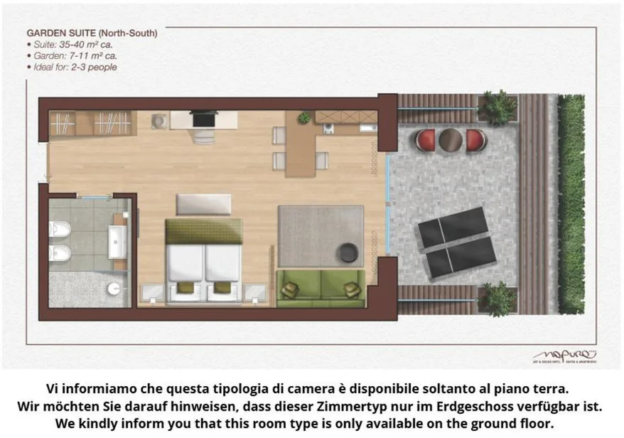 Junior Suite con Terrazza — Art & Design Hotel Napura