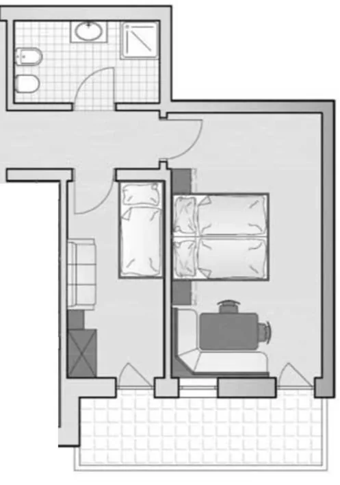 One-Bedroom Apartment — Apparthotel Sellaronda