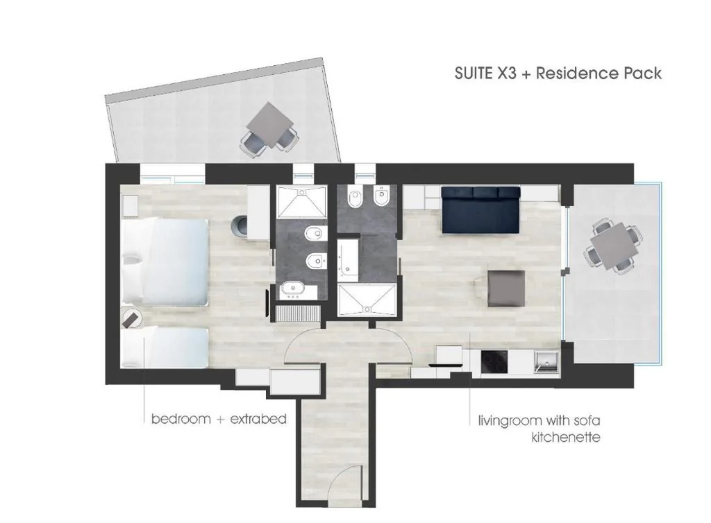 Appartamento con 1 Camera da Letto — Hesperia Hotel & Residence