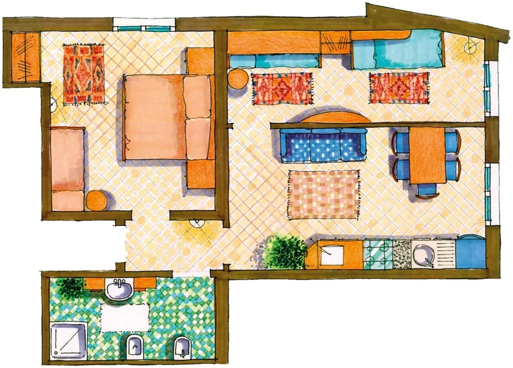Appartamento con 2 Camere da Letto — Residence Cà D’oro