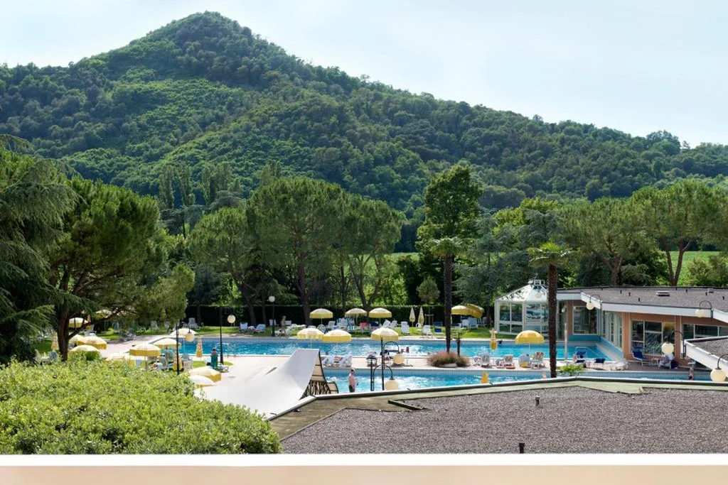 Camera Doppia con Letti Singoli con Vista Piscina — Hotel Apollo Terme