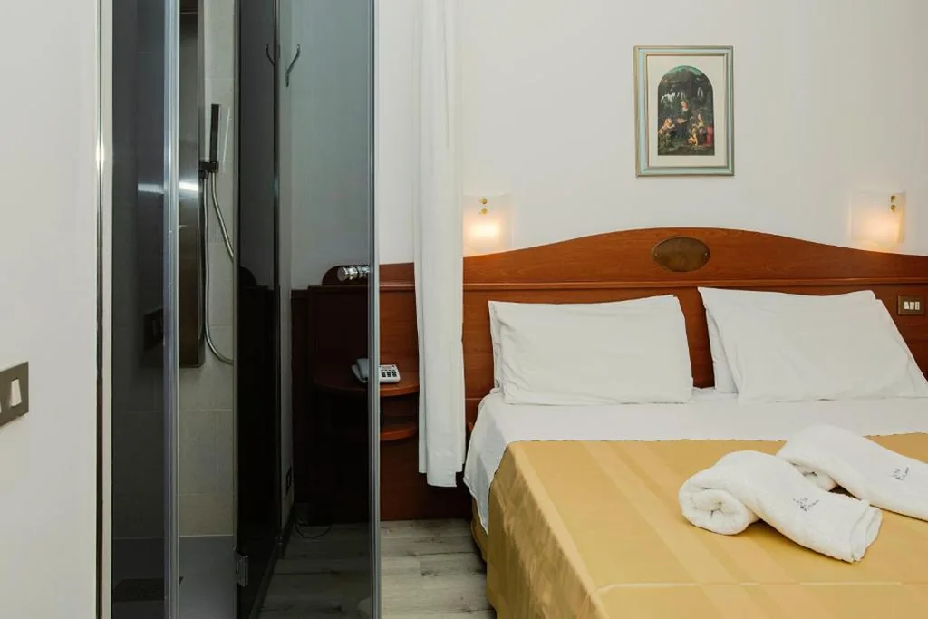 Deluxe Double Room with Shower — Hotel Leonardo Da Vinci Wellness SPA