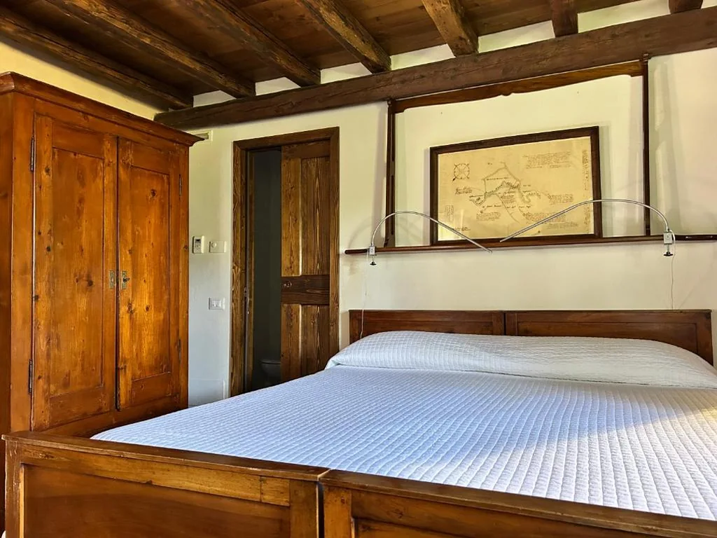 Camera Matrimoniale/Doppia con Letti Singoli con Vista Giardino — Foresteria Di Villa Tiepolo Passi