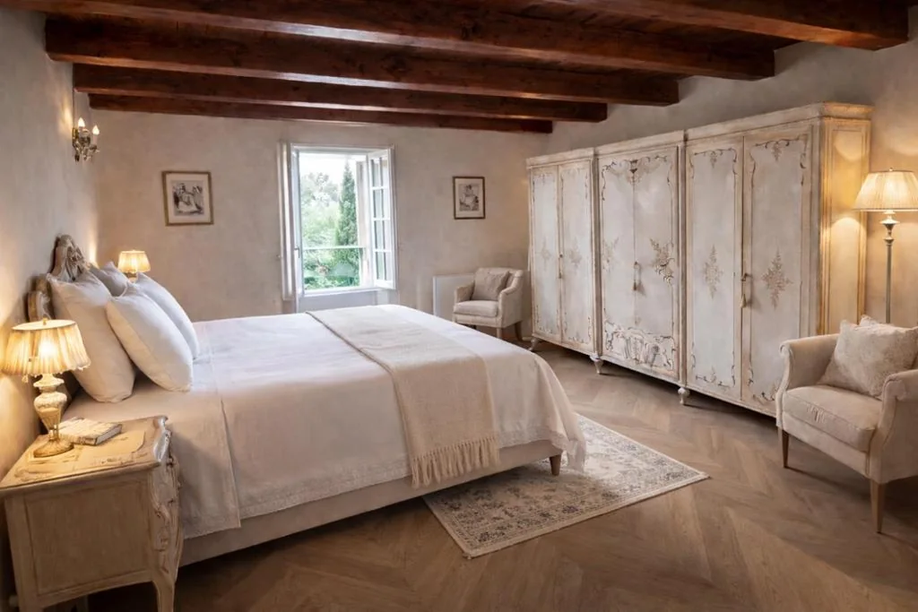 Superior Double Room — Villa Dorigny Dimora Storica con Affreschi e Giardino