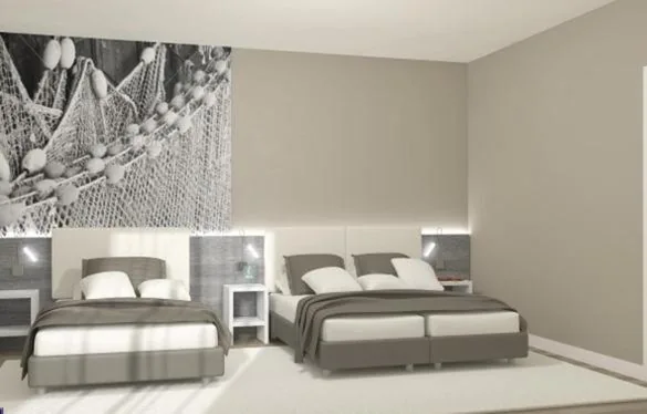 Quadruple Room with Balcony — Hotel Lux