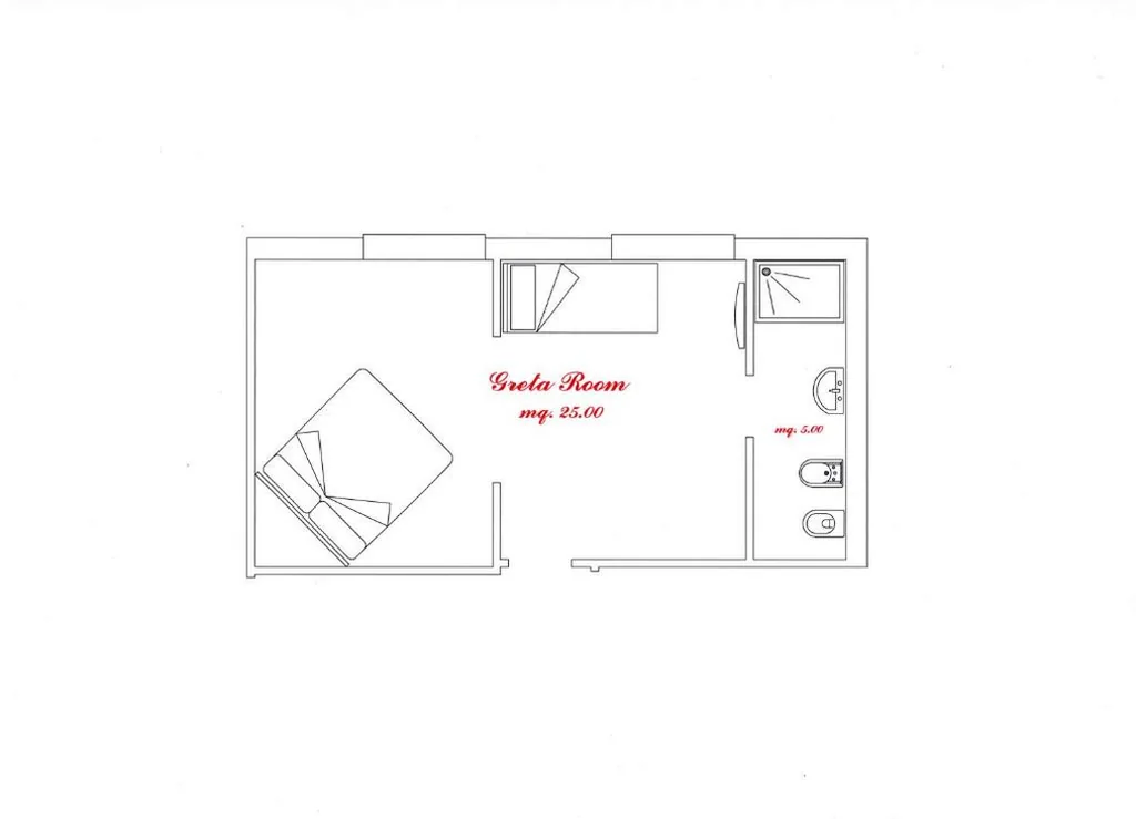 Camera Tripla con Bagno Privato — Monti Guesthouse
