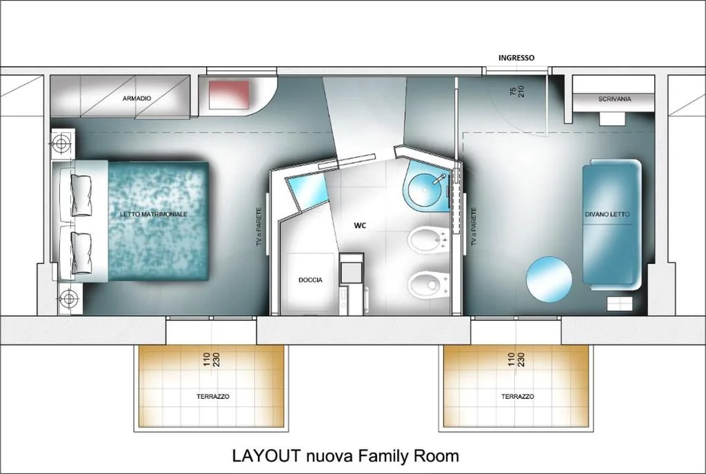 Camera Tripla Executive — Hotel Ca’ Di Valle